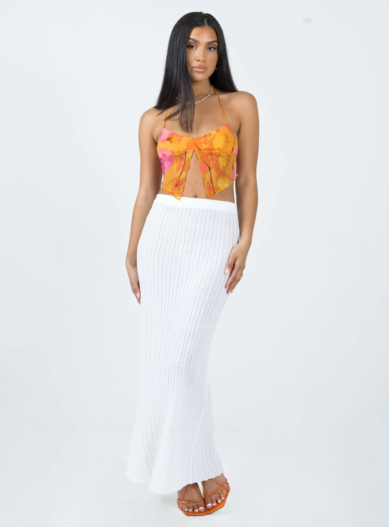 Motel Shaman Top Orange