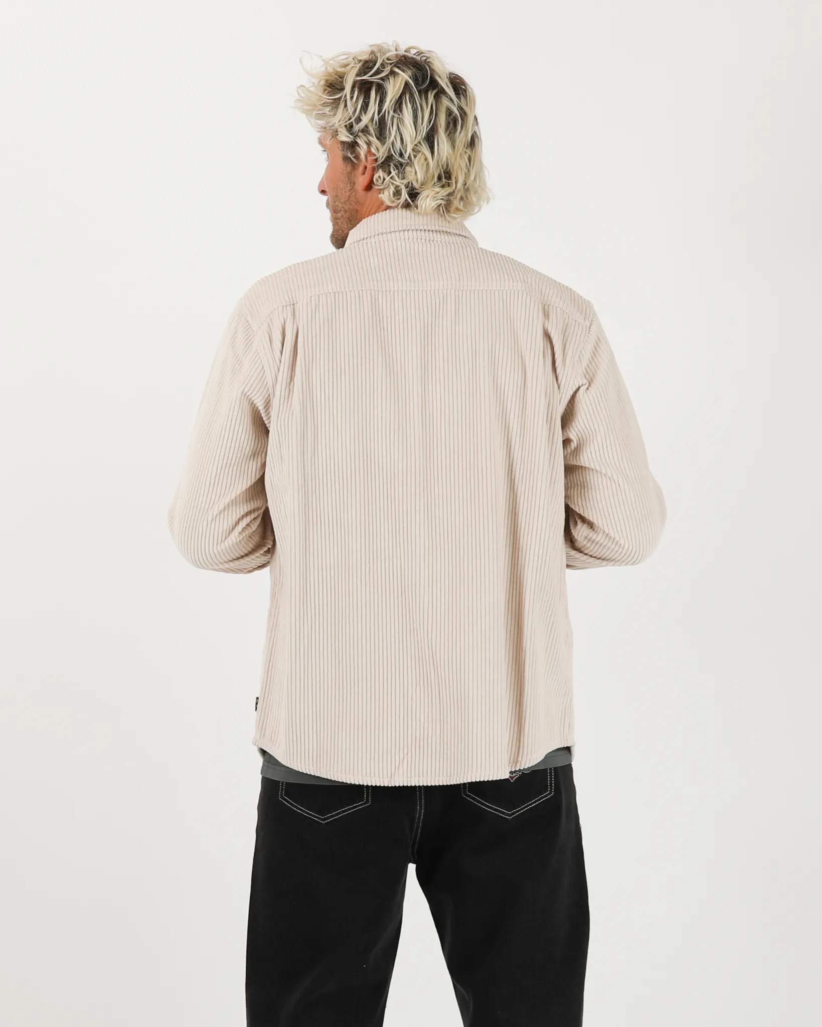 Motion L/S Cord Shirt  - Stone