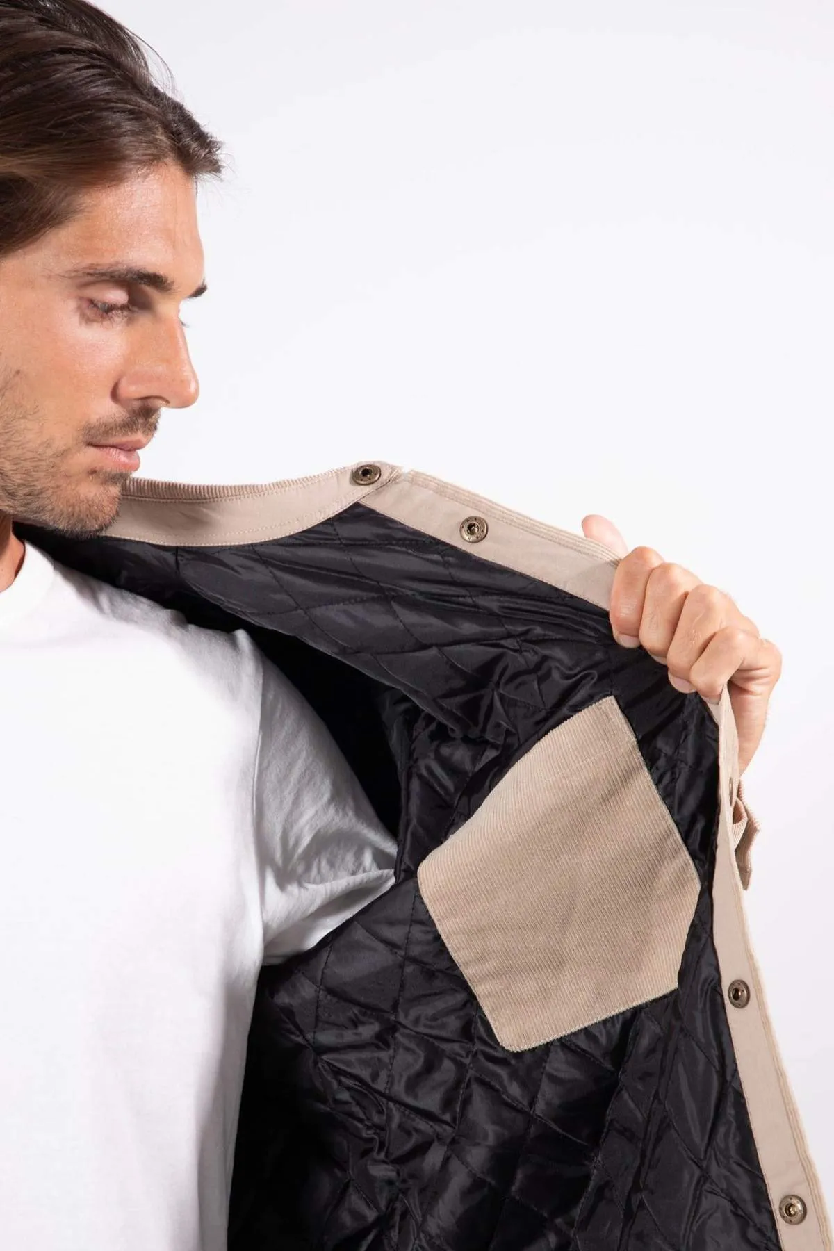 Mr Simple Quilted Cord Jacket