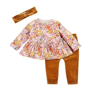 Mud Pie Fall Floral 3-Piece Set