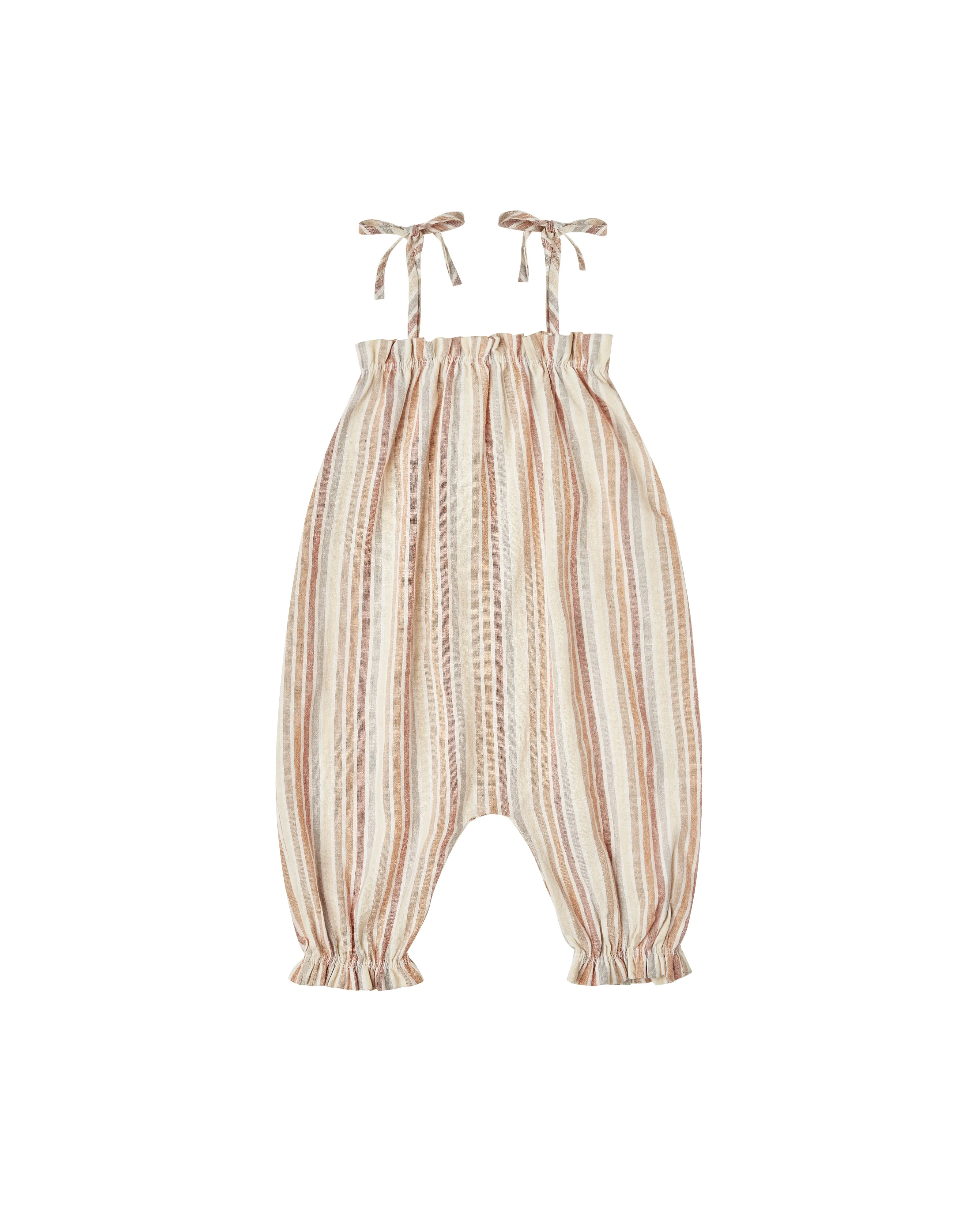 MULTI STRIPE BUBBLE JUMPSUIT