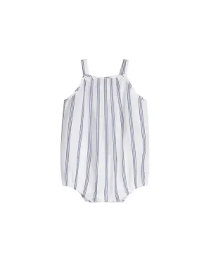 Multi Stripe Linen Romper