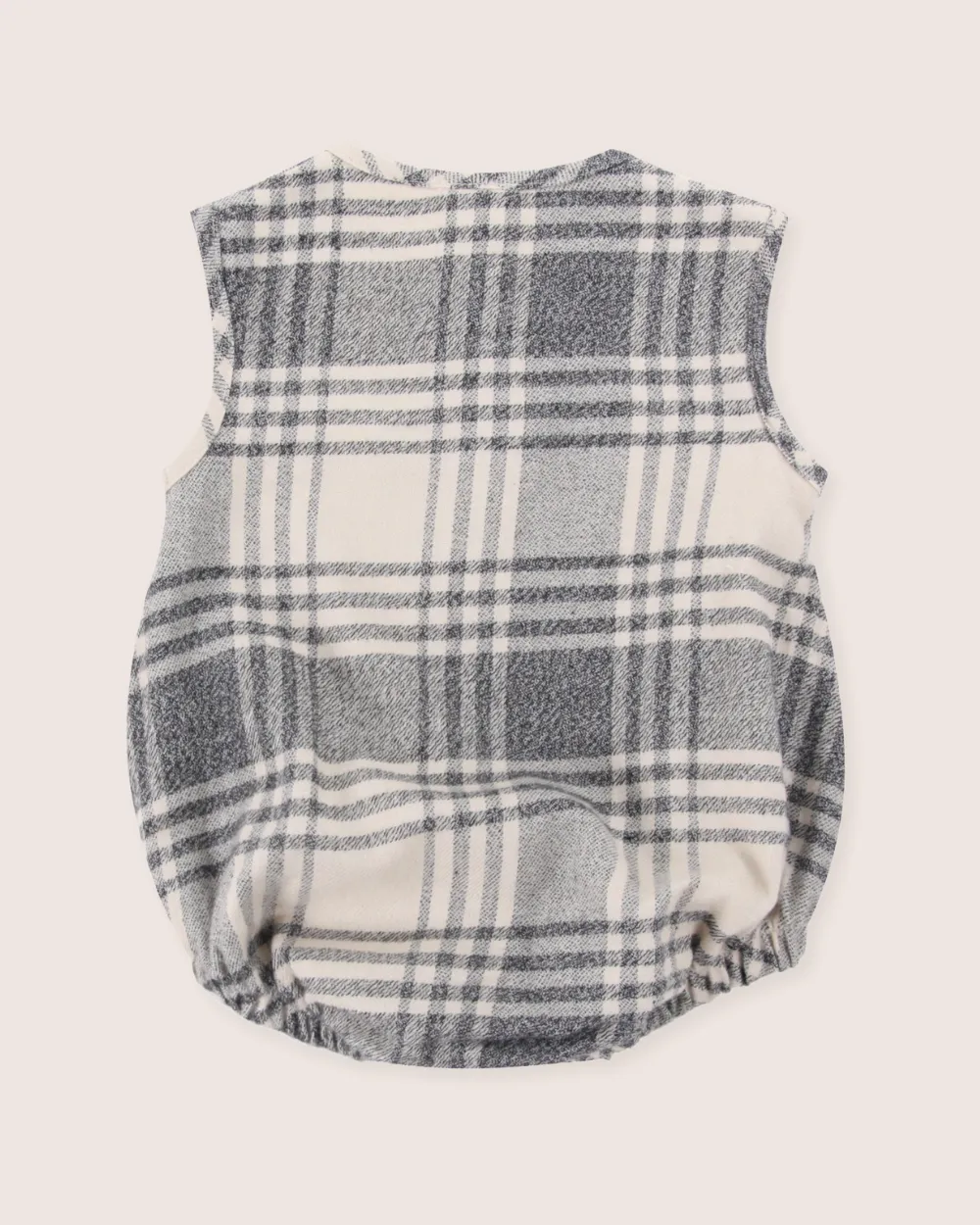 Multicolour Brushed Check Print Romper