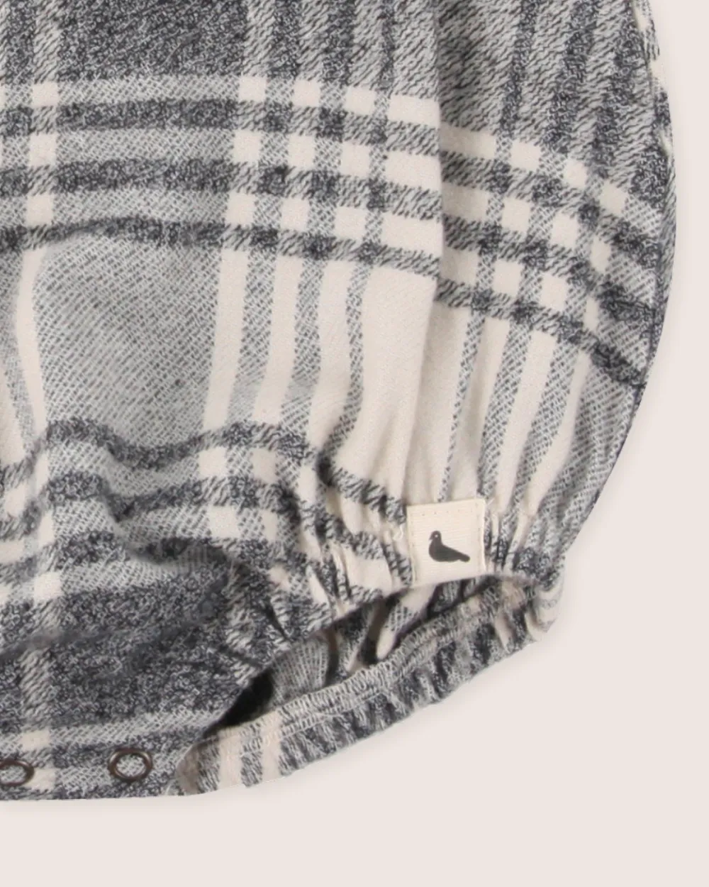 Multicolour Brushed Check Print Romper