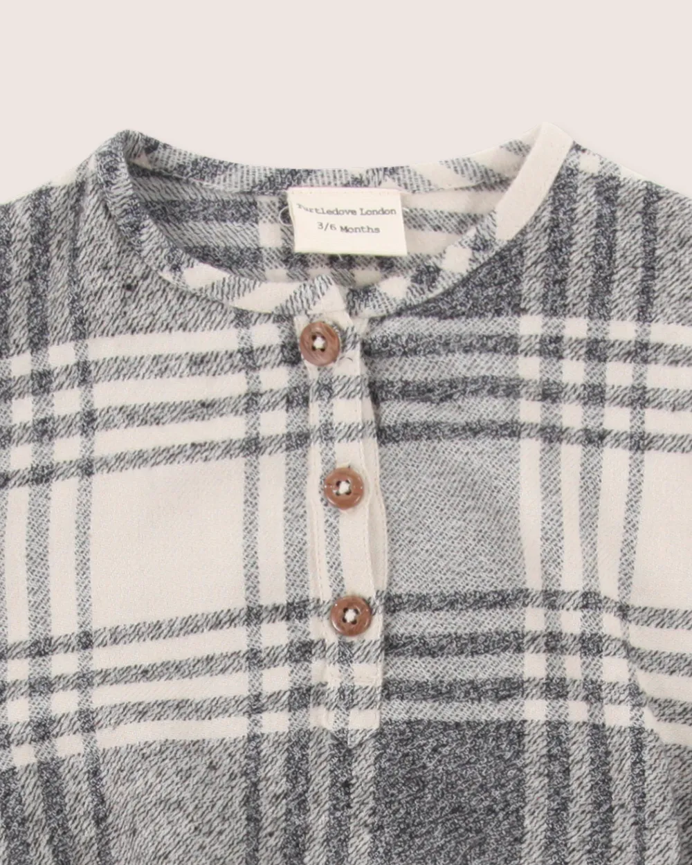 Multicolour Brushed Check Print Romper