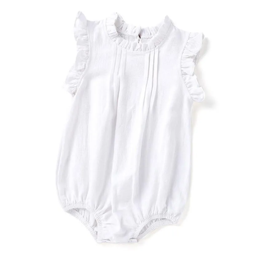 Natural Cotton Baby Romper- Sleeveless and Long Sleeve