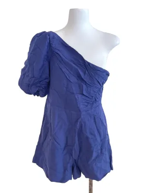 Navy Blue Asymmetric Romper