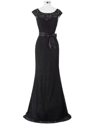 New Long Mother of the Bride Dresses Black Wine Red Lace Dresses for Wedding