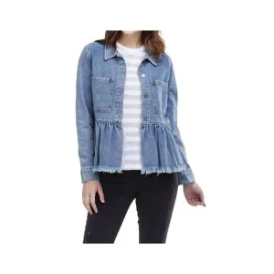 NEW MUDPIE banks denim jacket in blue