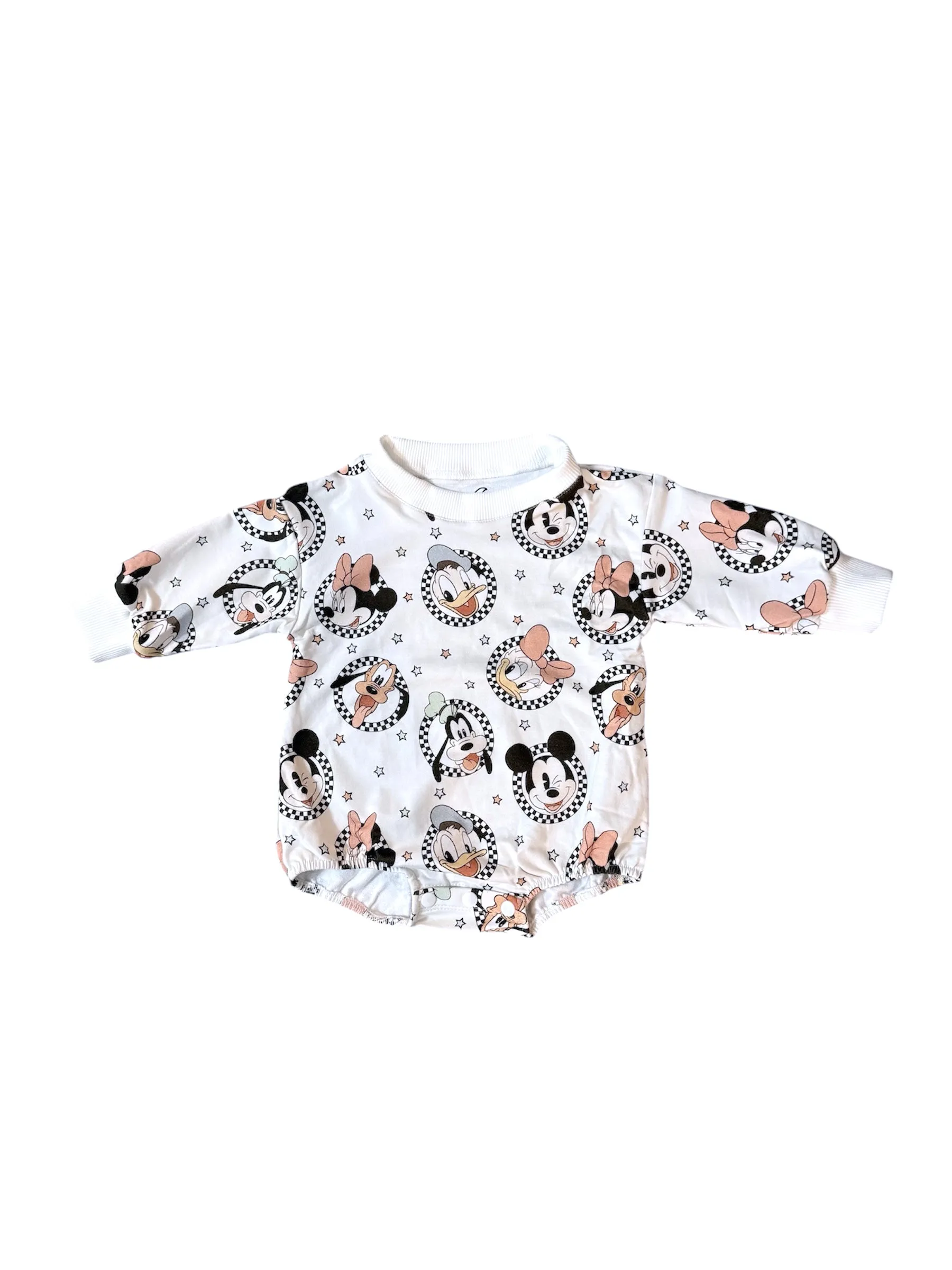 NEW! Retro Mickey Bamboo Bubble Romper