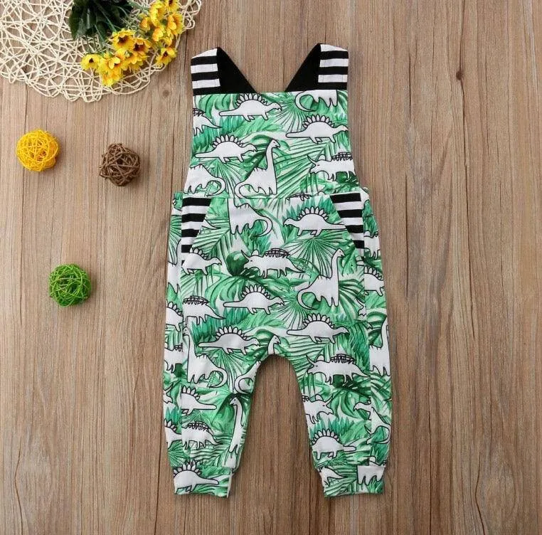 Newborn Boys Dinosaur Romper Clothes