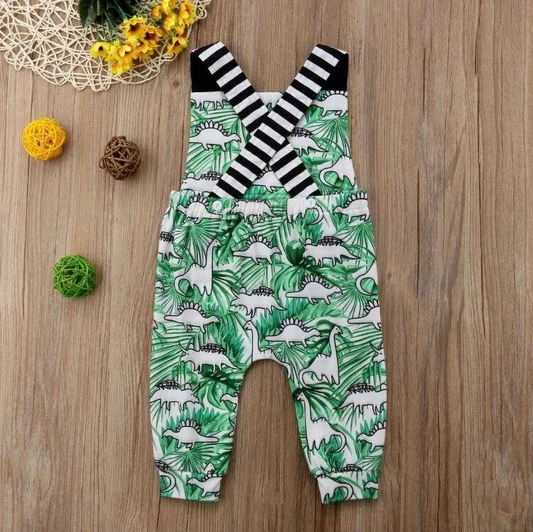 Newborn Boys Dinosaur Romper Clothes