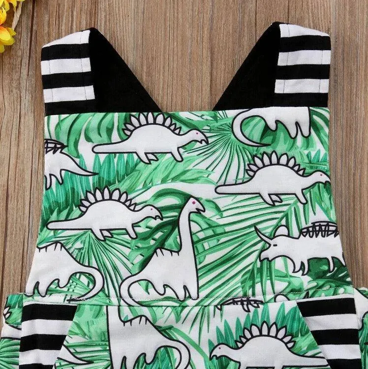 Newborn Boys Dinosaur Romper Clothes