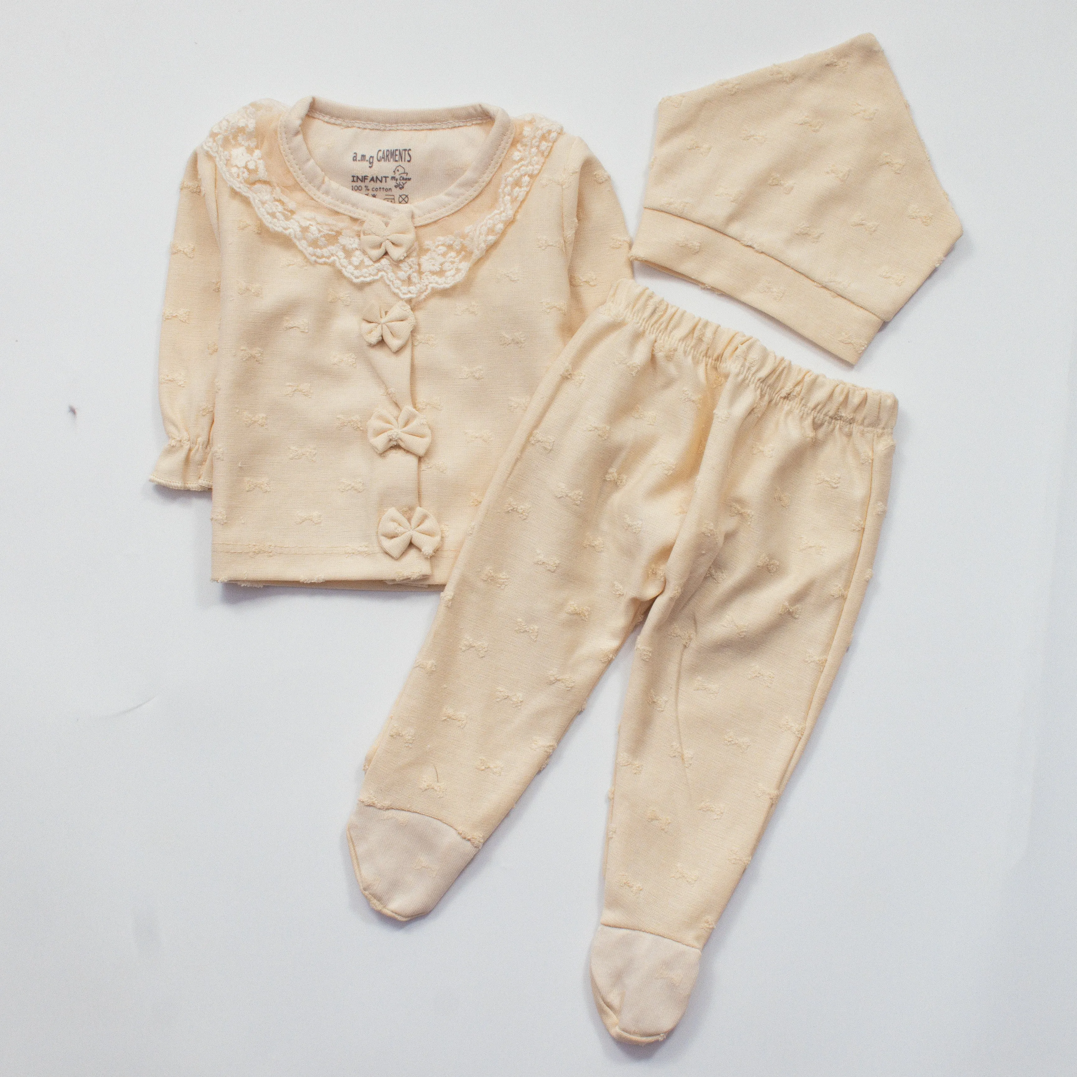 Newborn Girls Full Sleeves Rompers (054)