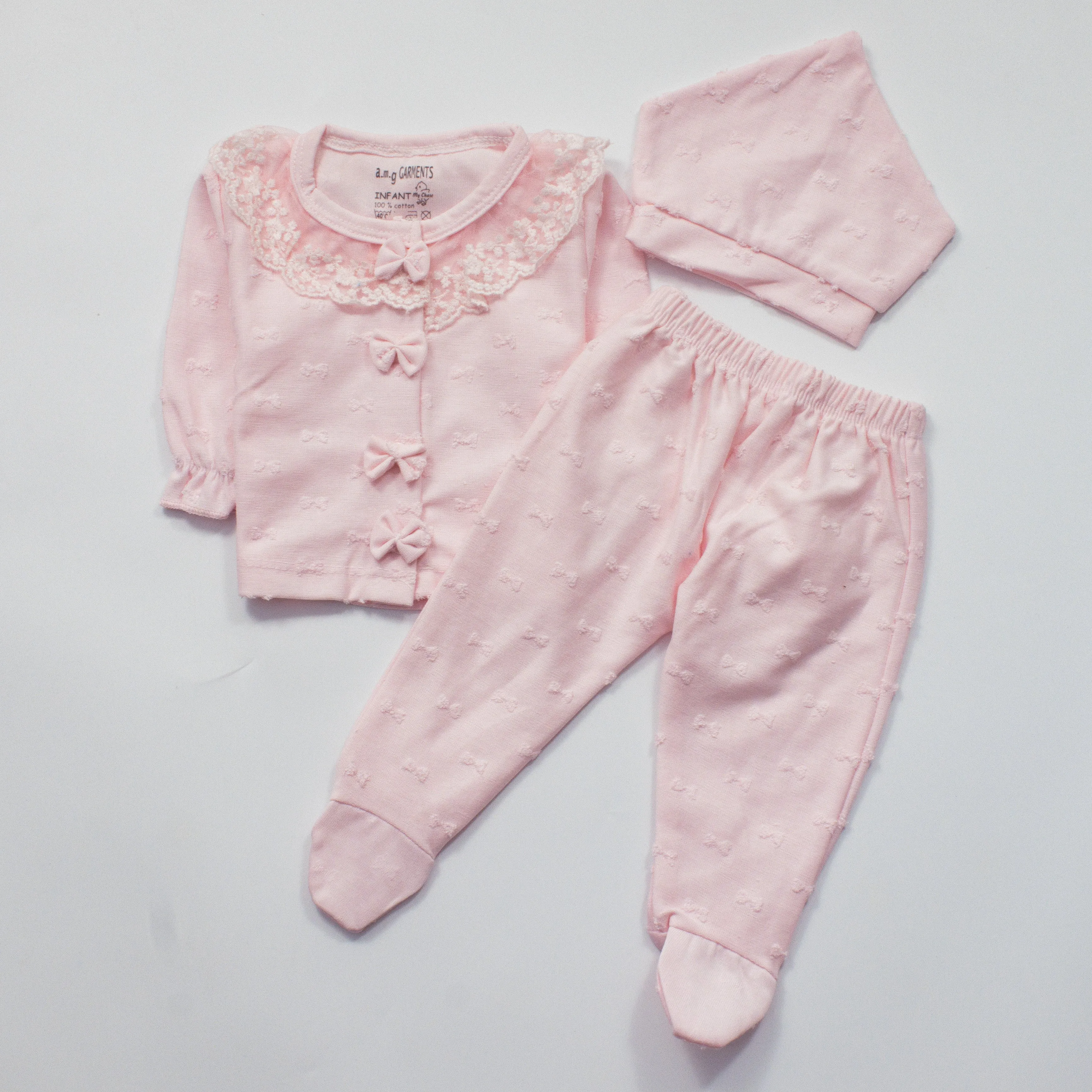 Newborn Girls Full Sleeves Rompers (054)