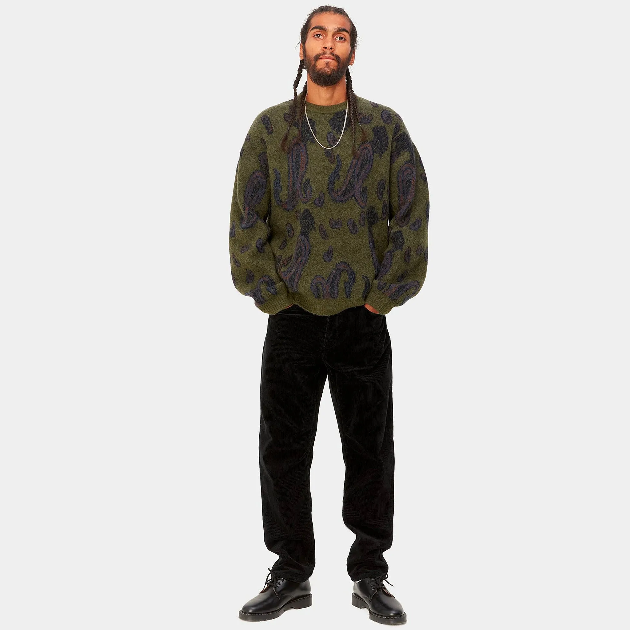 Newel Corduroy Pant (Black Rinsed)