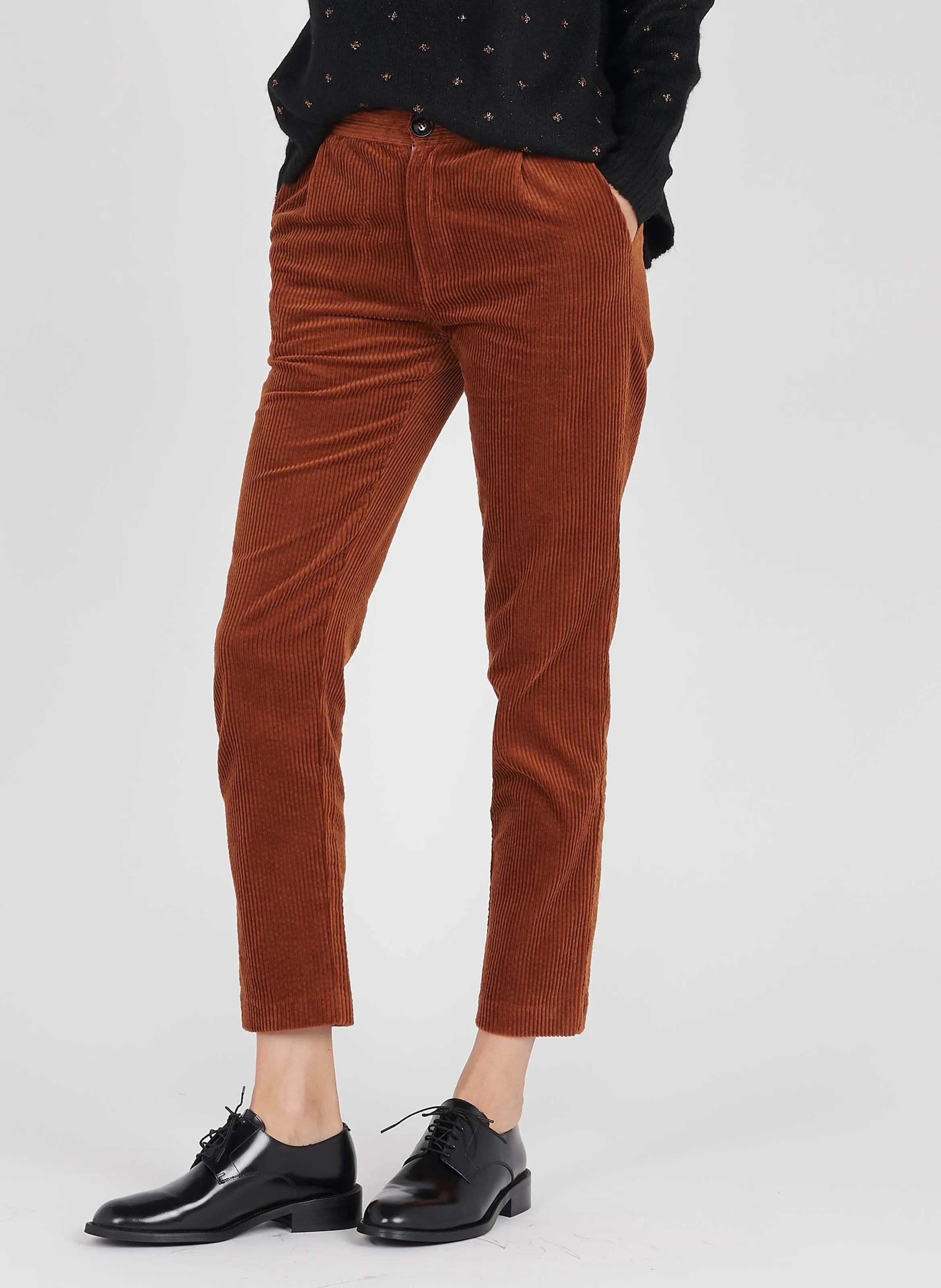 Nicole Corduroy Pants (Brown)