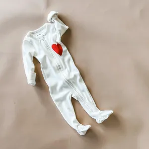 Nighty-Red Heart | Creme