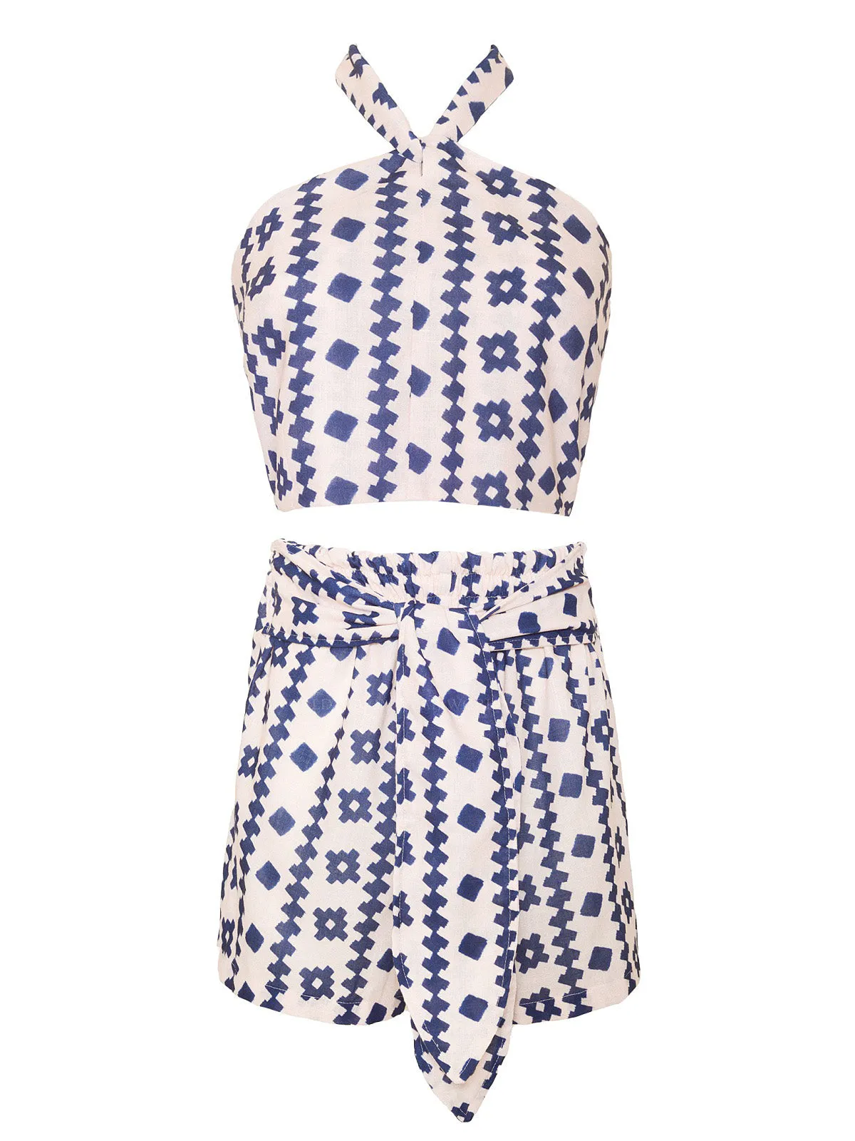 Nora Blueguer Crop-Gemma Blueguer Short ::RET