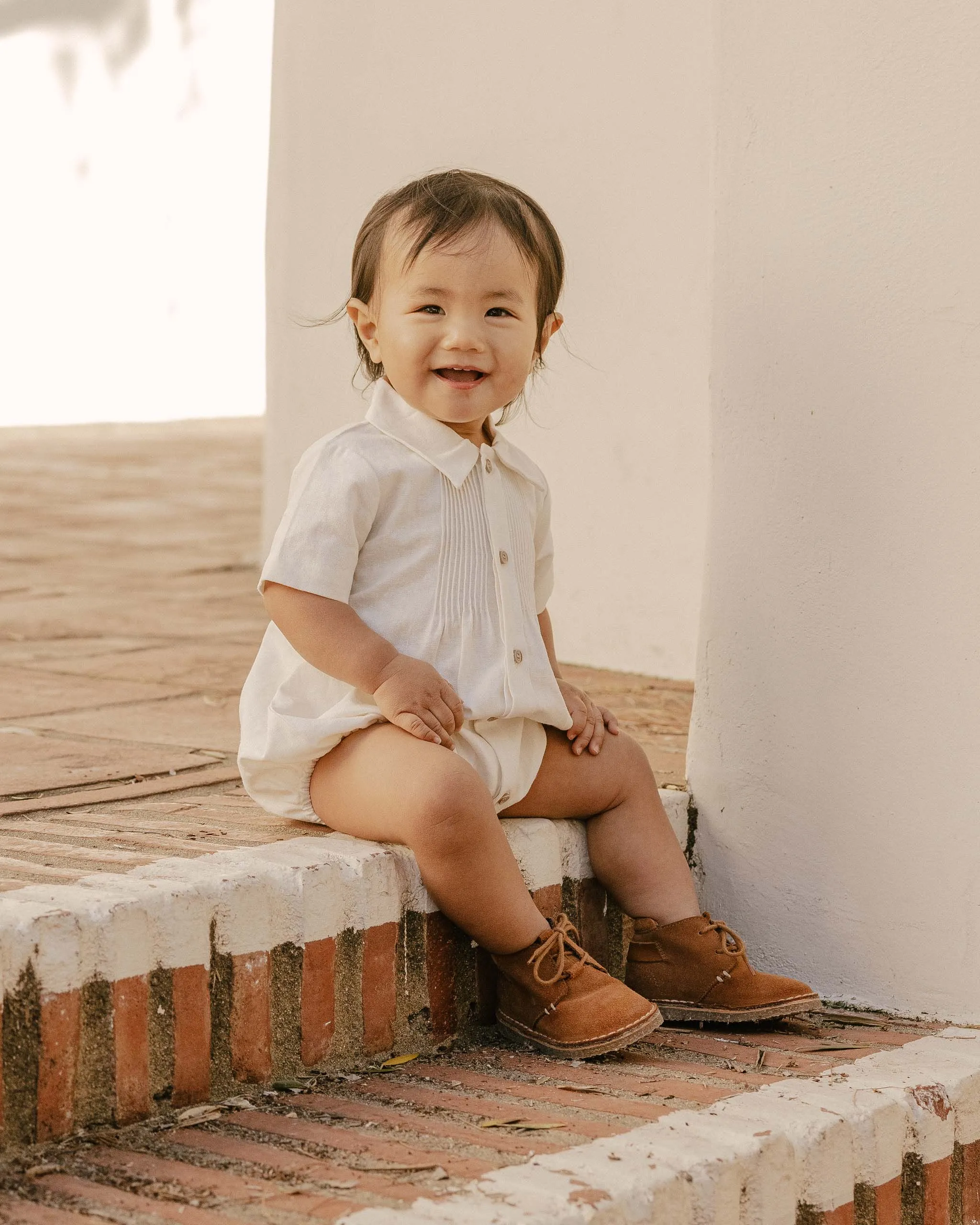 Noralee Henry Romper | Ivory