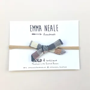 Nutmeg Check Orla Bow Headband