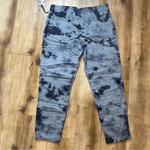NWT L'agence La'T Grey Tie Dye Boyfriend Pants Size 25
