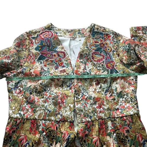 NWT Soft Surroundings Ariege floral lace embroidered blazer cardigan size XL