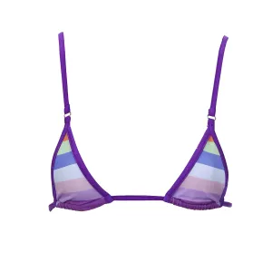 NYX MICRO TRI BIKINI TOP - Sunset Stripe / Royalty