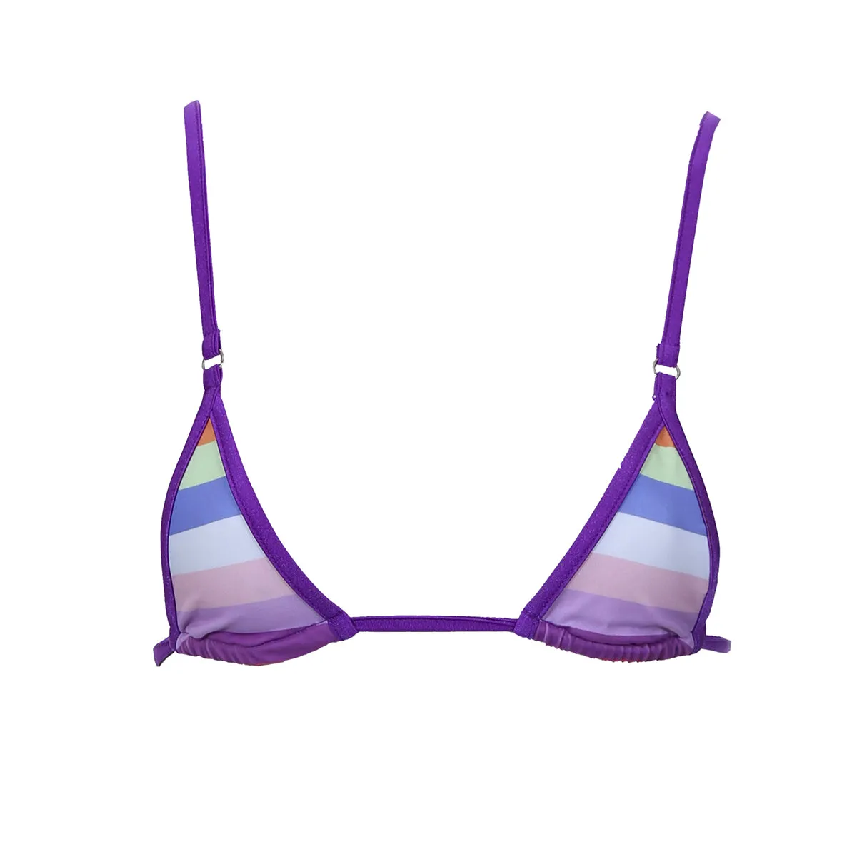 NYX MICRO TRI BIKINI TOP - Sunset Stripe / Royalty