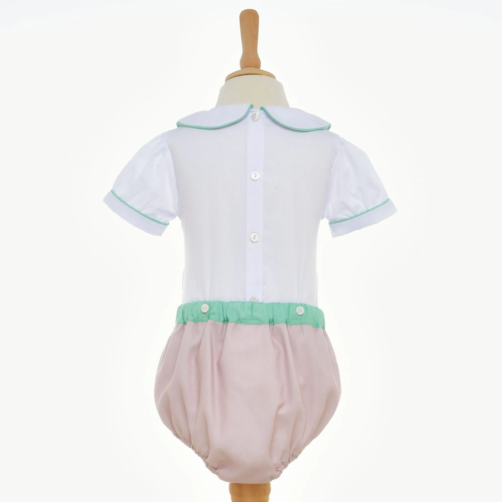 Ocean Baby Boys Smocked Creme Brulee Buster Suit (NB-3Yrs)