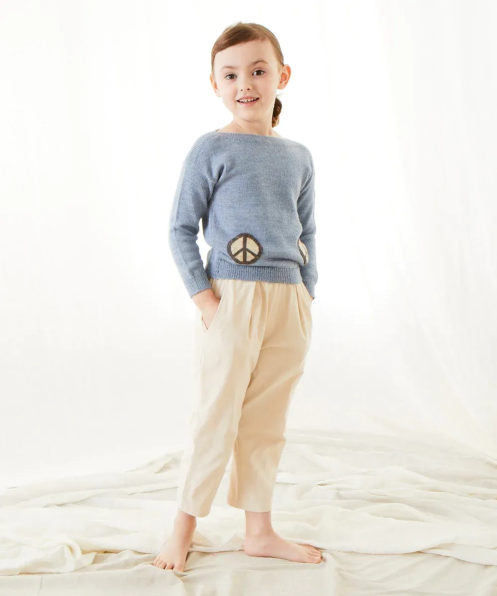 Oeuf Fancy Pants - Bright Beige - 3/4Y Last One