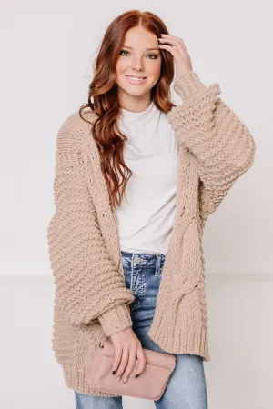 Off The Coast Cable Knit Cardigan