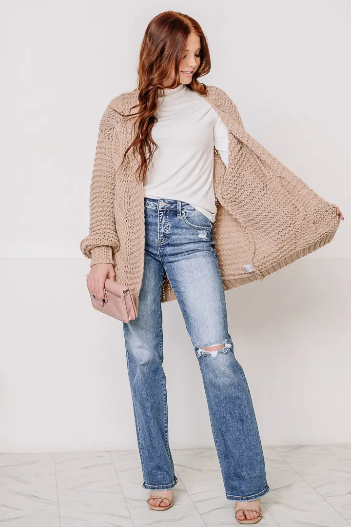 Off The Coast Cable Knit Cardigan