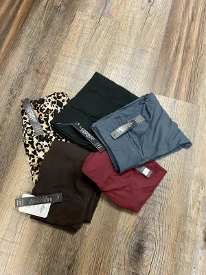 One of a Kind Yoga Banded Leggings in H Dark Charcoal