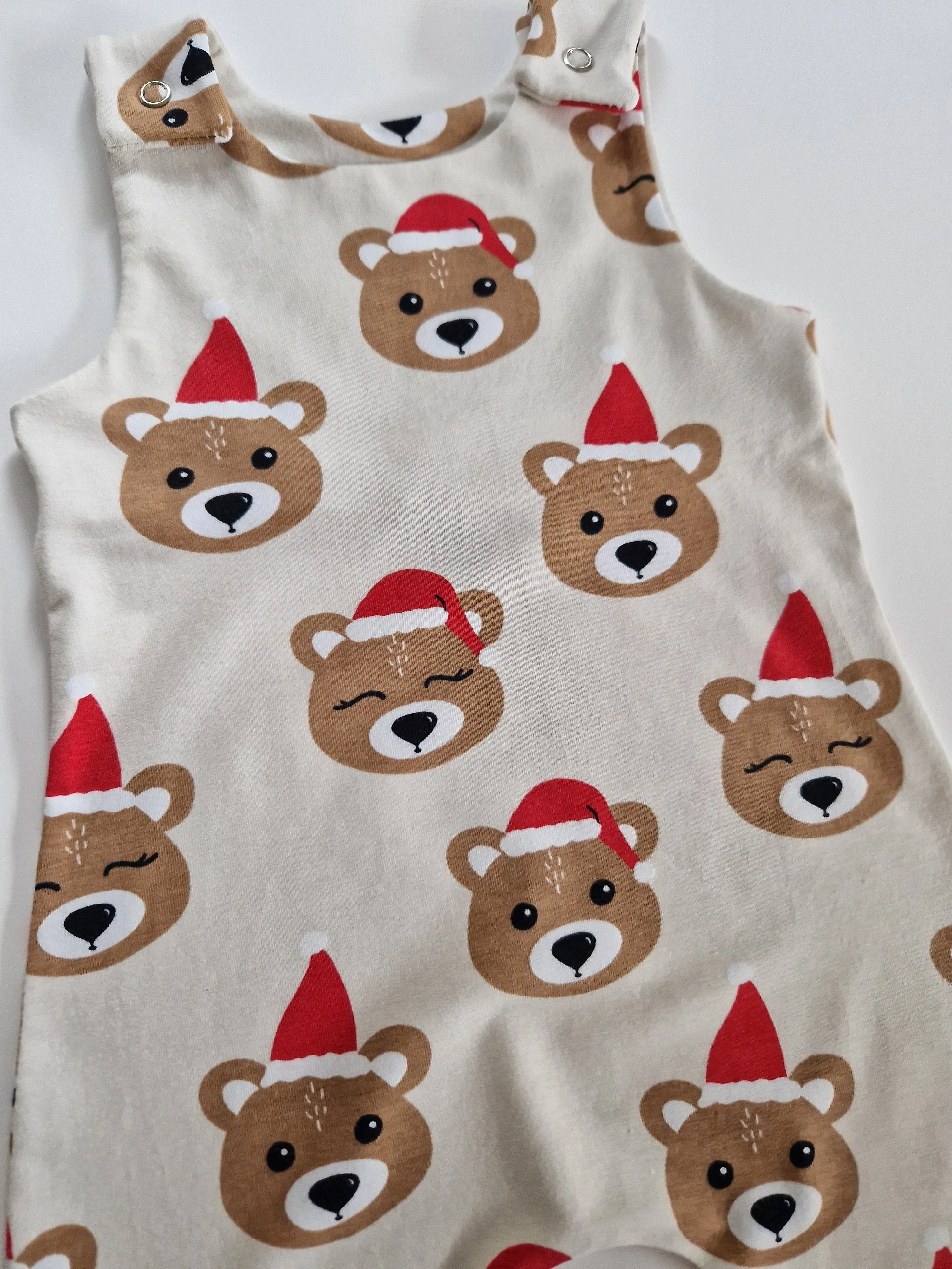 Organic Christmas Bears Romper