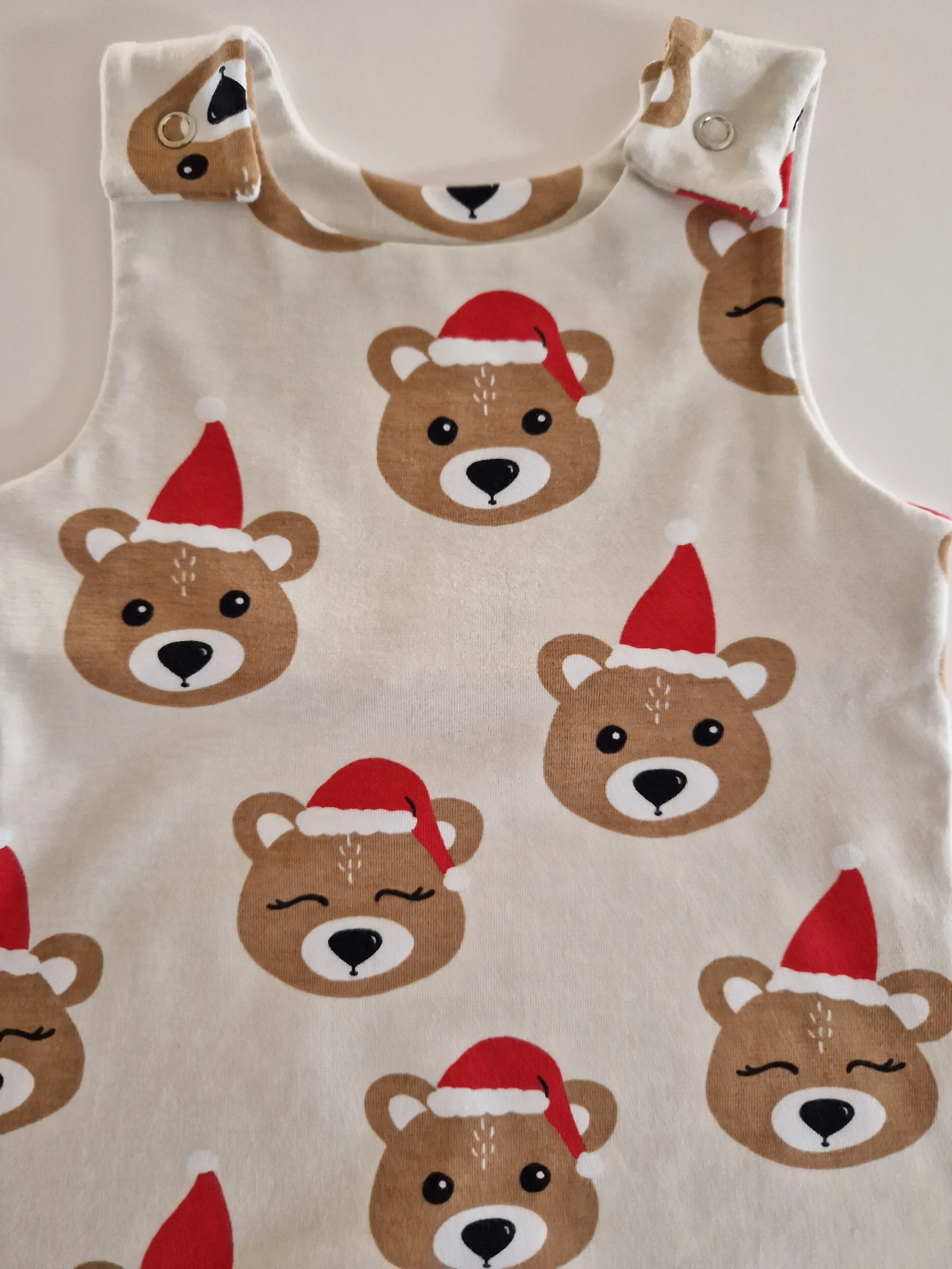 Organic Christmas Bears Romper