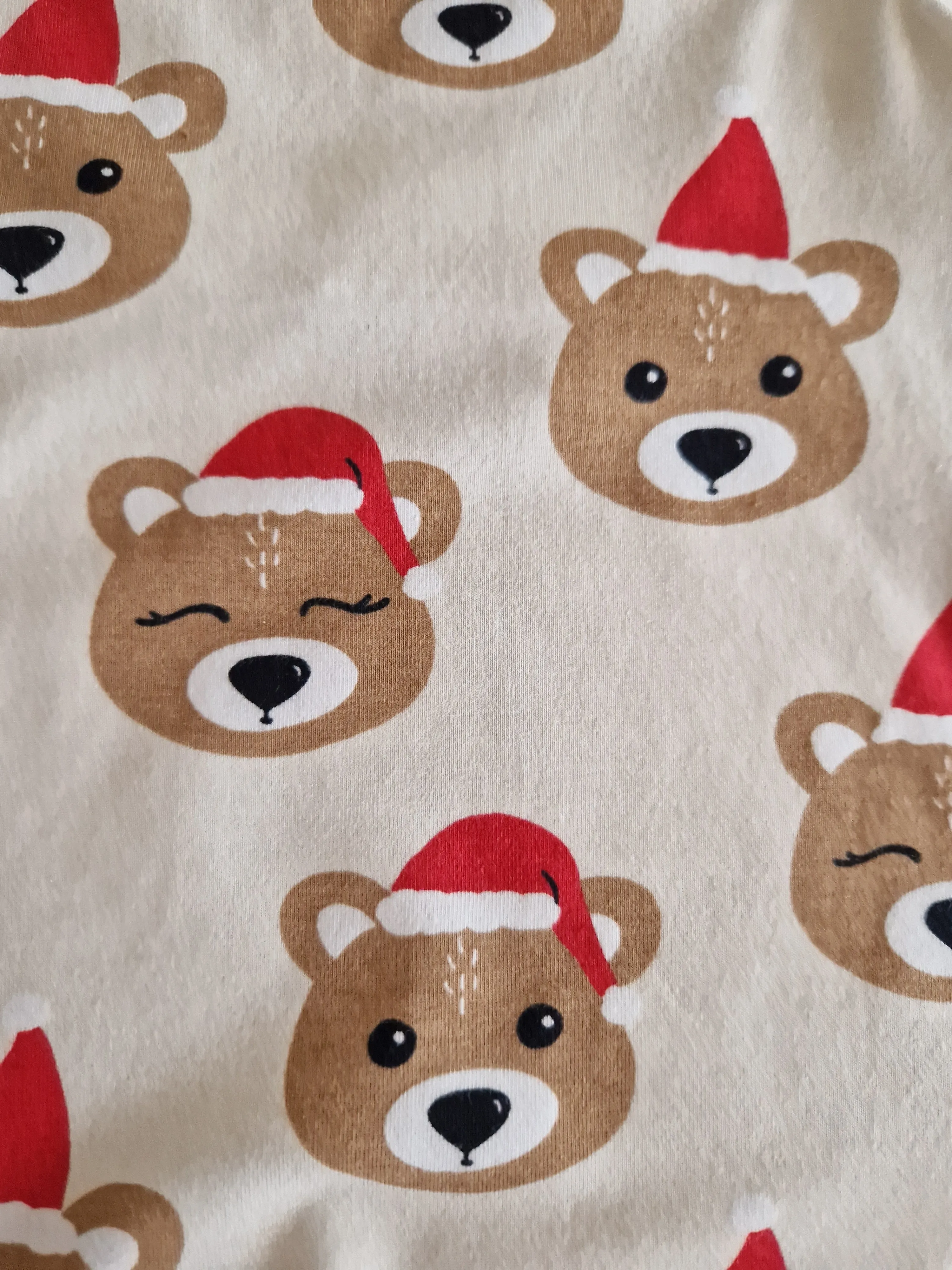 Organic Christmas Bears Romper