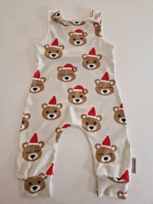 Organic Christmas Bears Romper