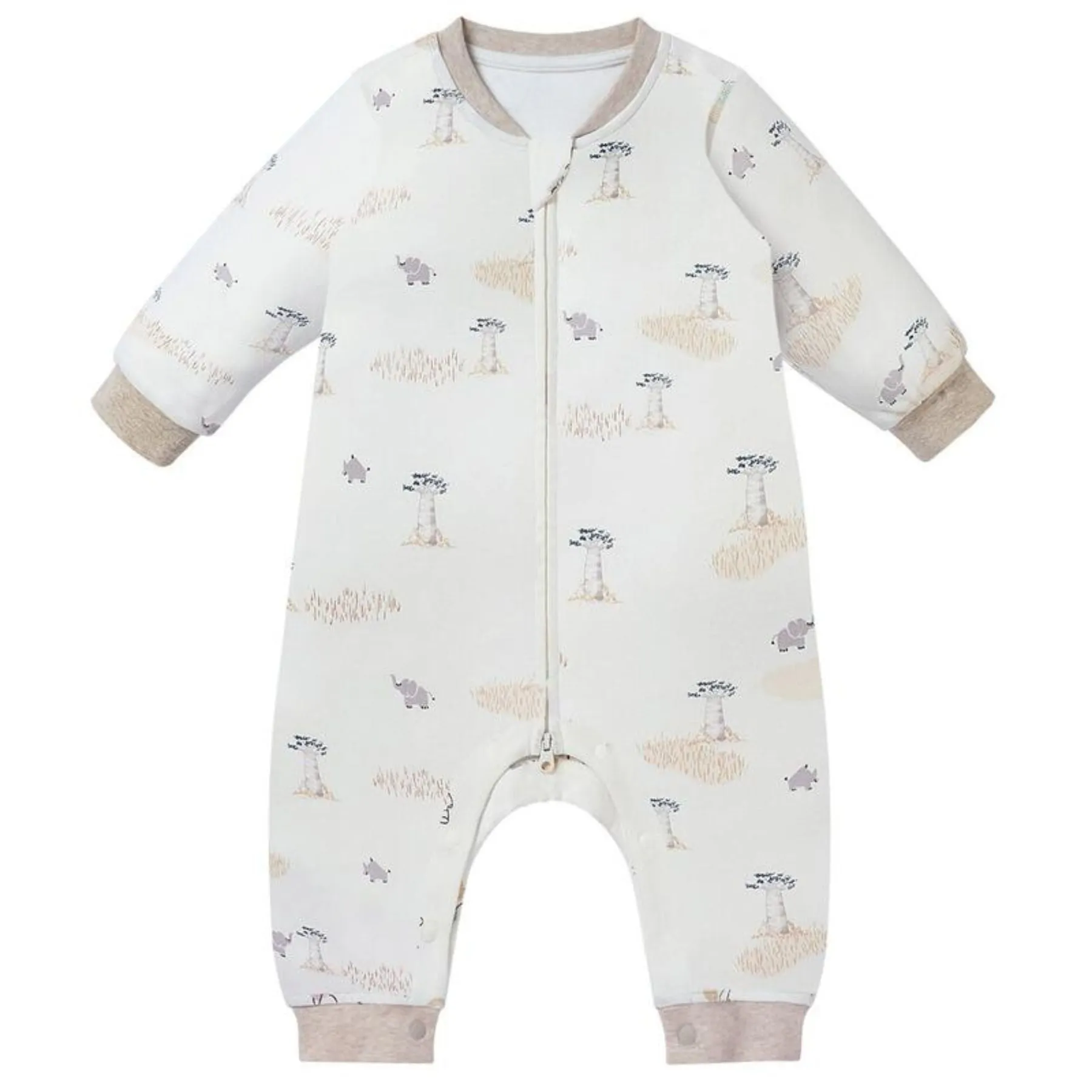 Organic Cotton Long Sleeve  Romper