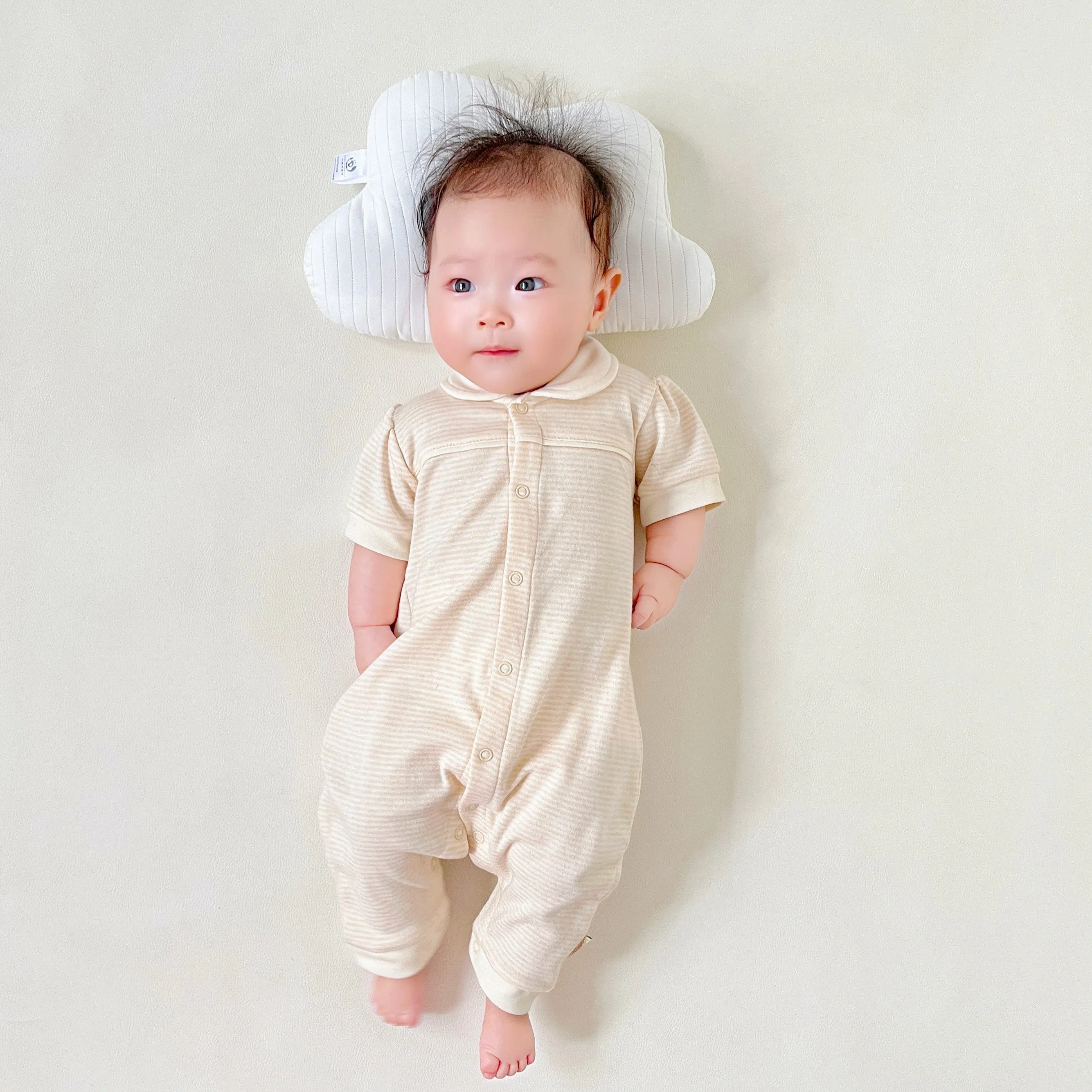 Organic Cotton Short Sleeve Baby Rompers