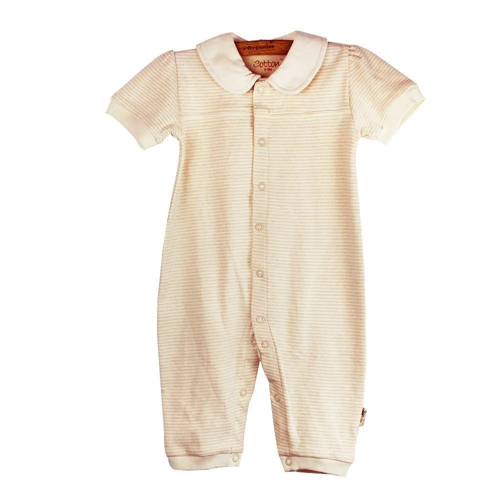 Organic Cotton Short Sleeve Baby Rompers