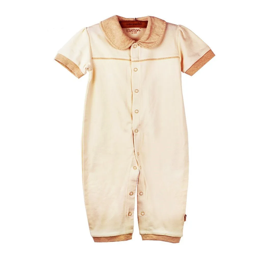 Organic Cotton Short Sleeve Baby Rompers