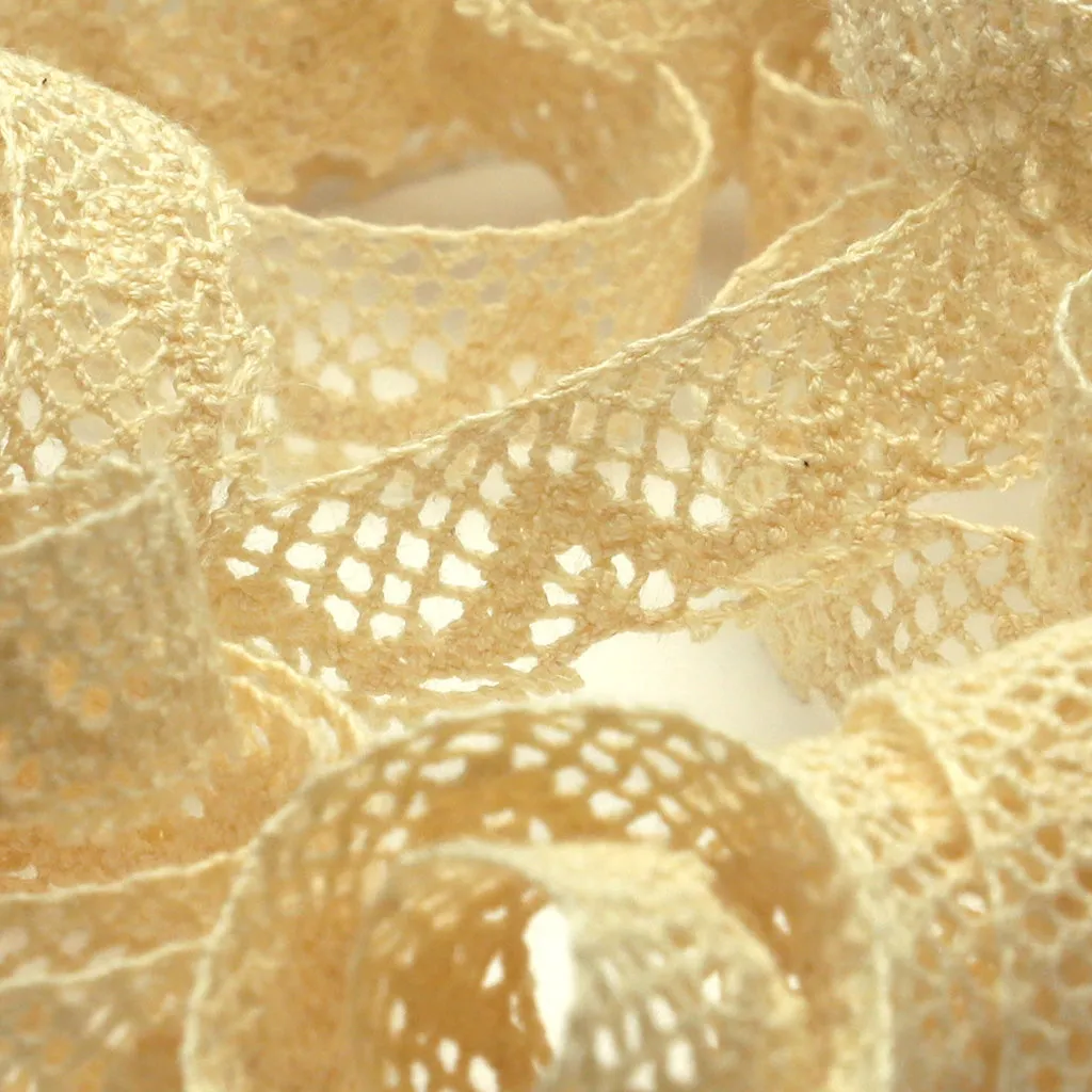 Organic Cotton Torchon Lace #00 Ecru