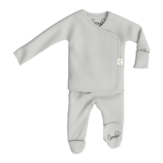 Organic Footed Romper - Mist