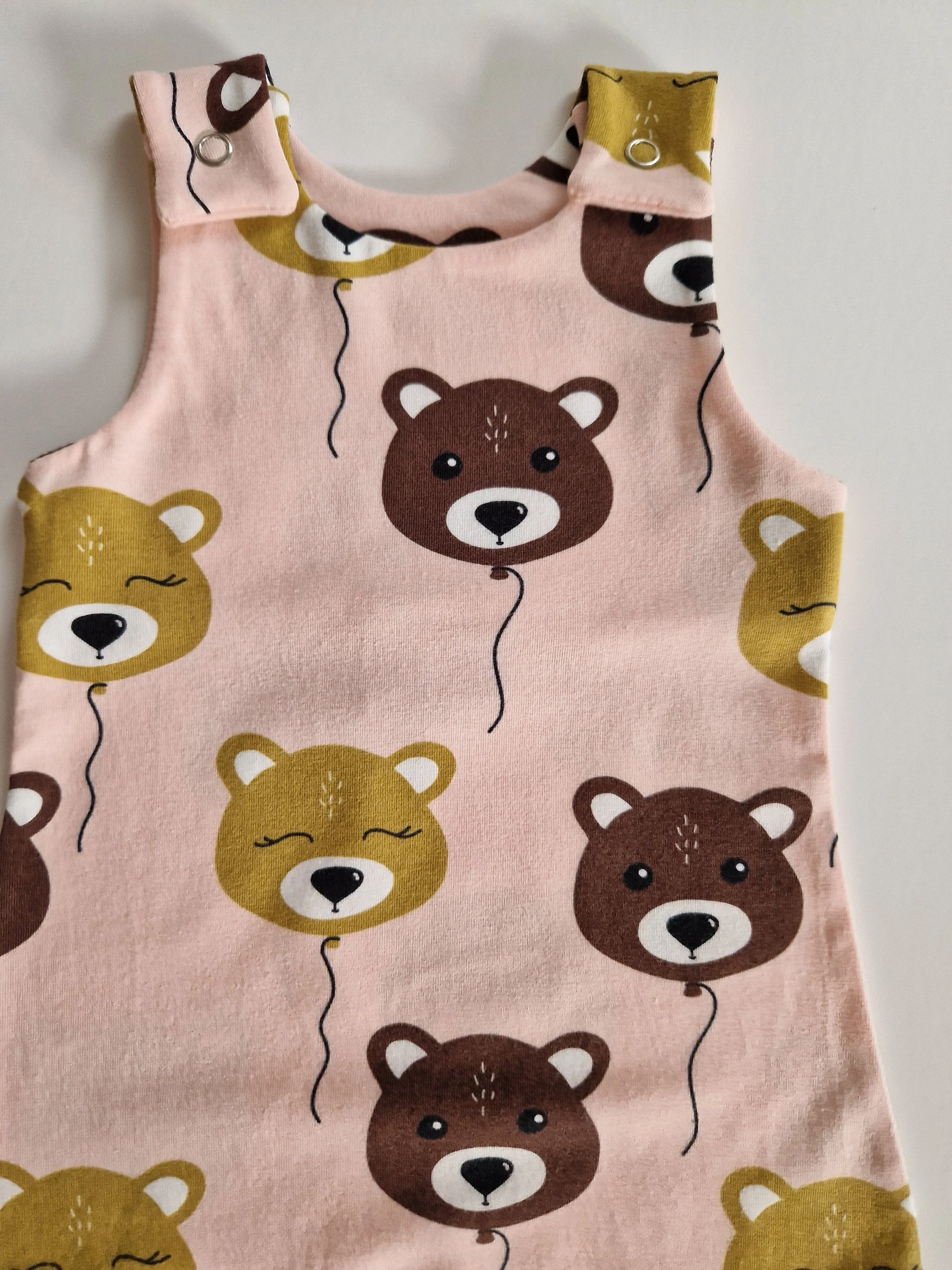 Organic Pink Bears Romper