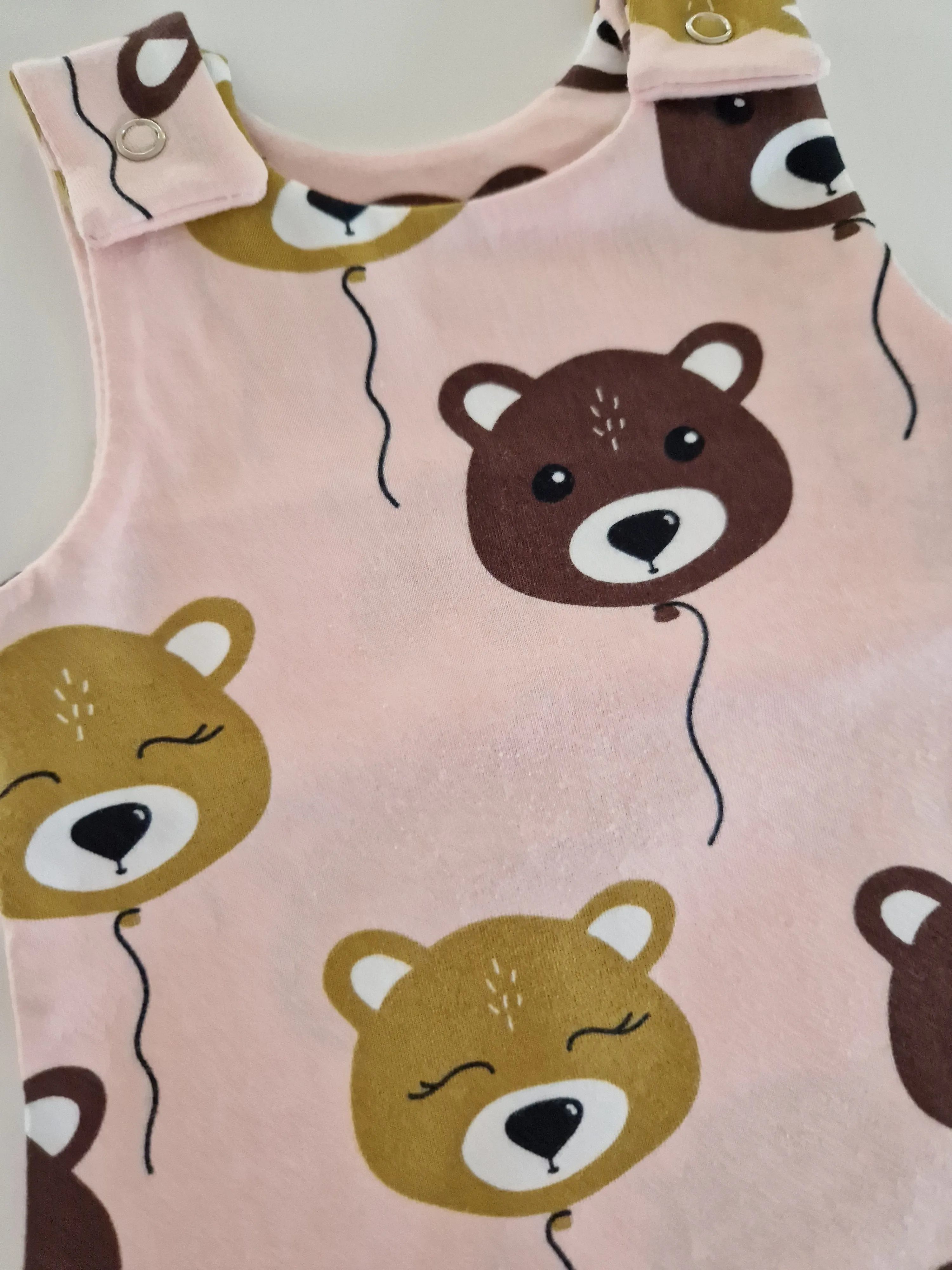 Organic Pink Bears Romper