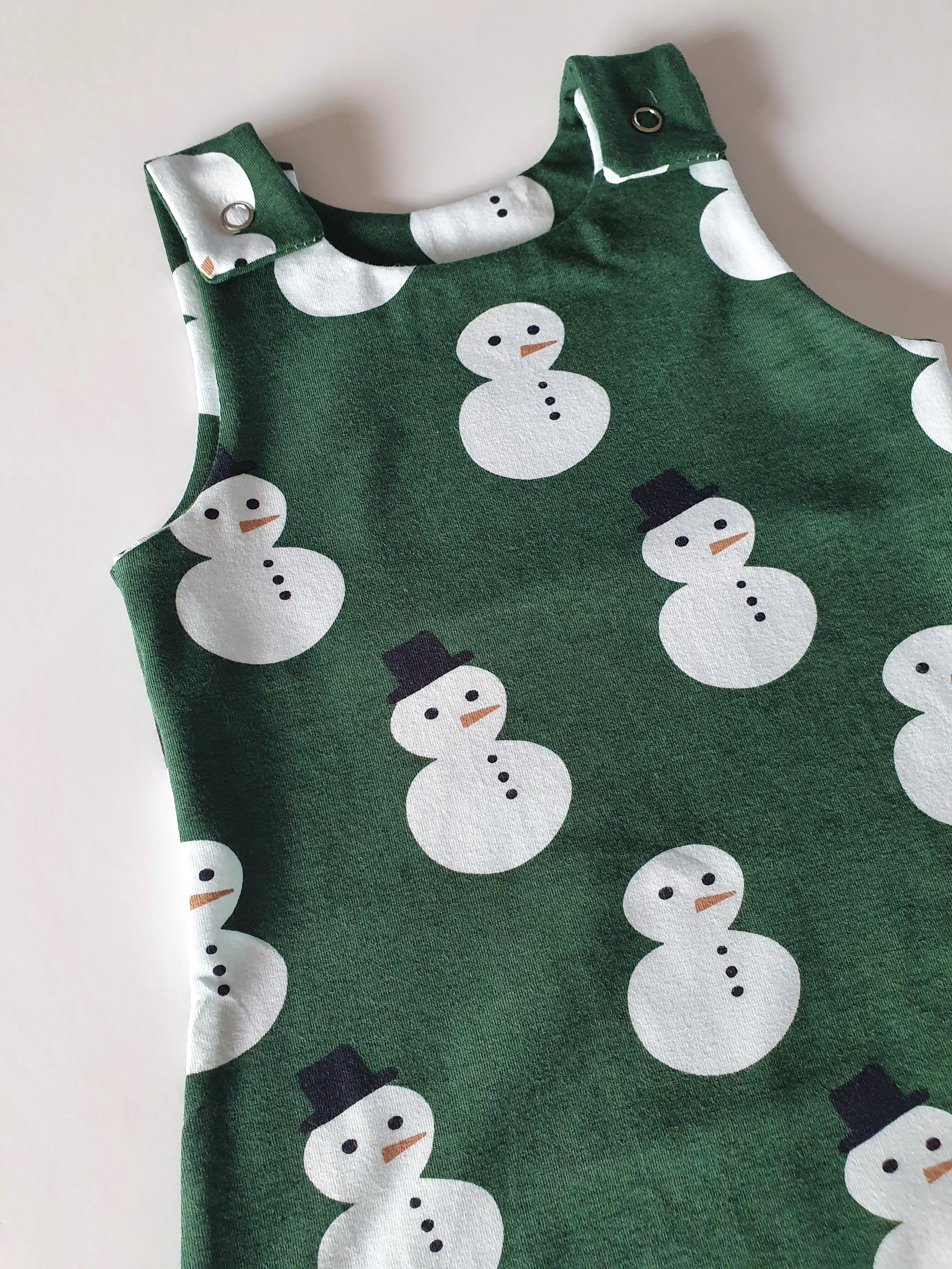 Organic Snowman Romper