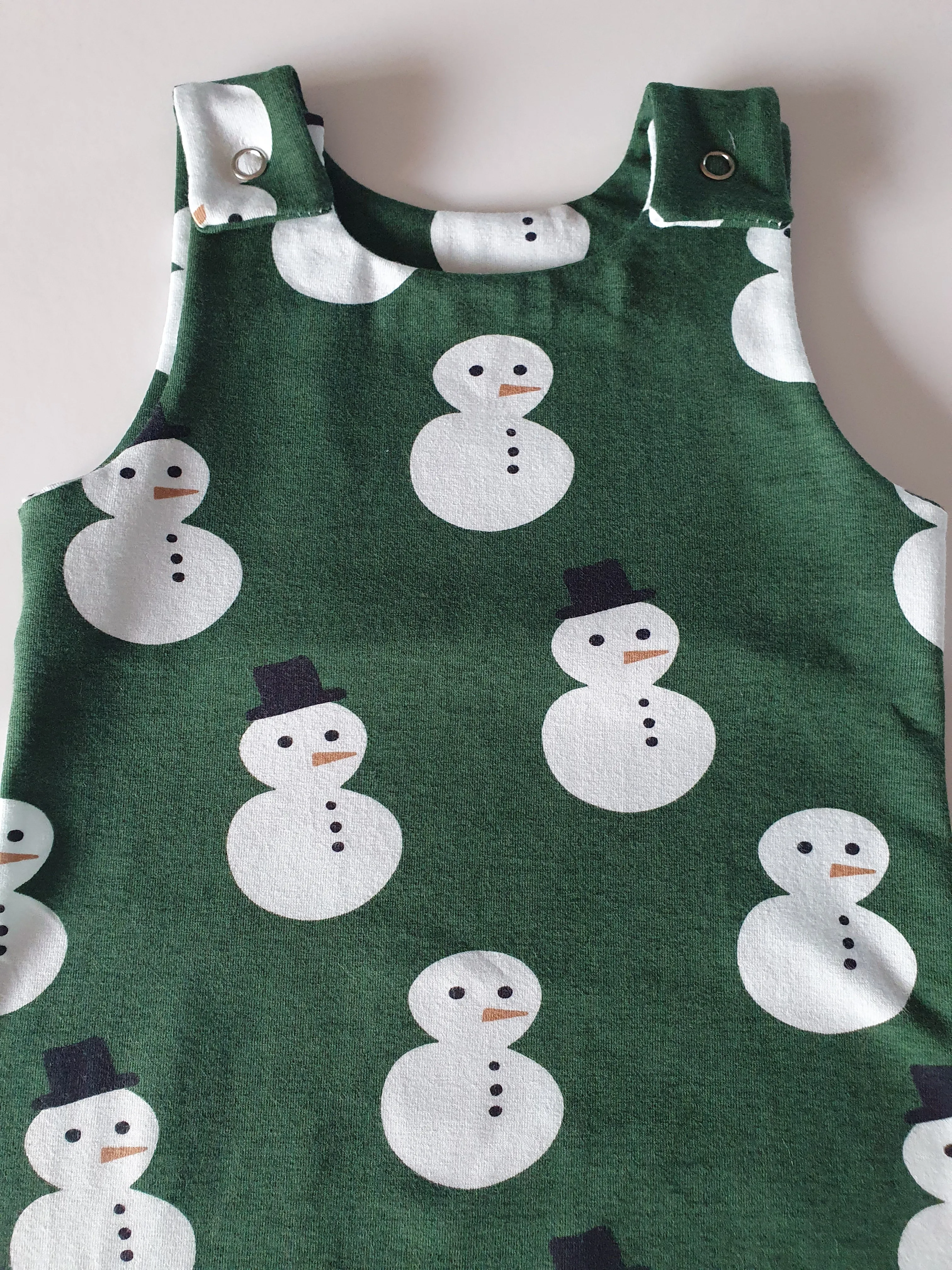 Organic Snowman Romper