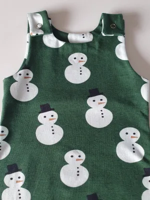 Organic Snowman Romper