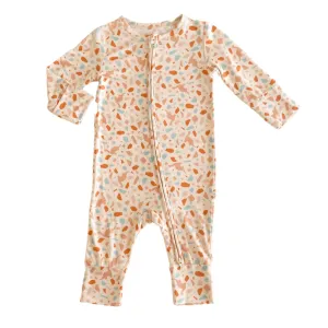 Organic Zip Suit - Dino Terrazzo